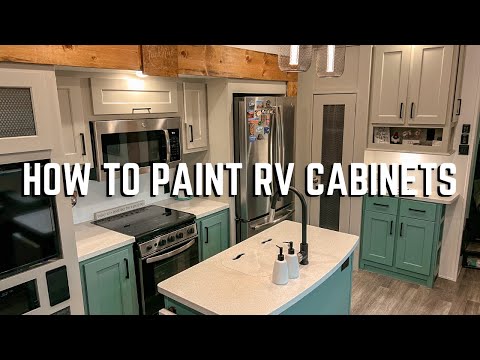 painting travel trailer cabinets