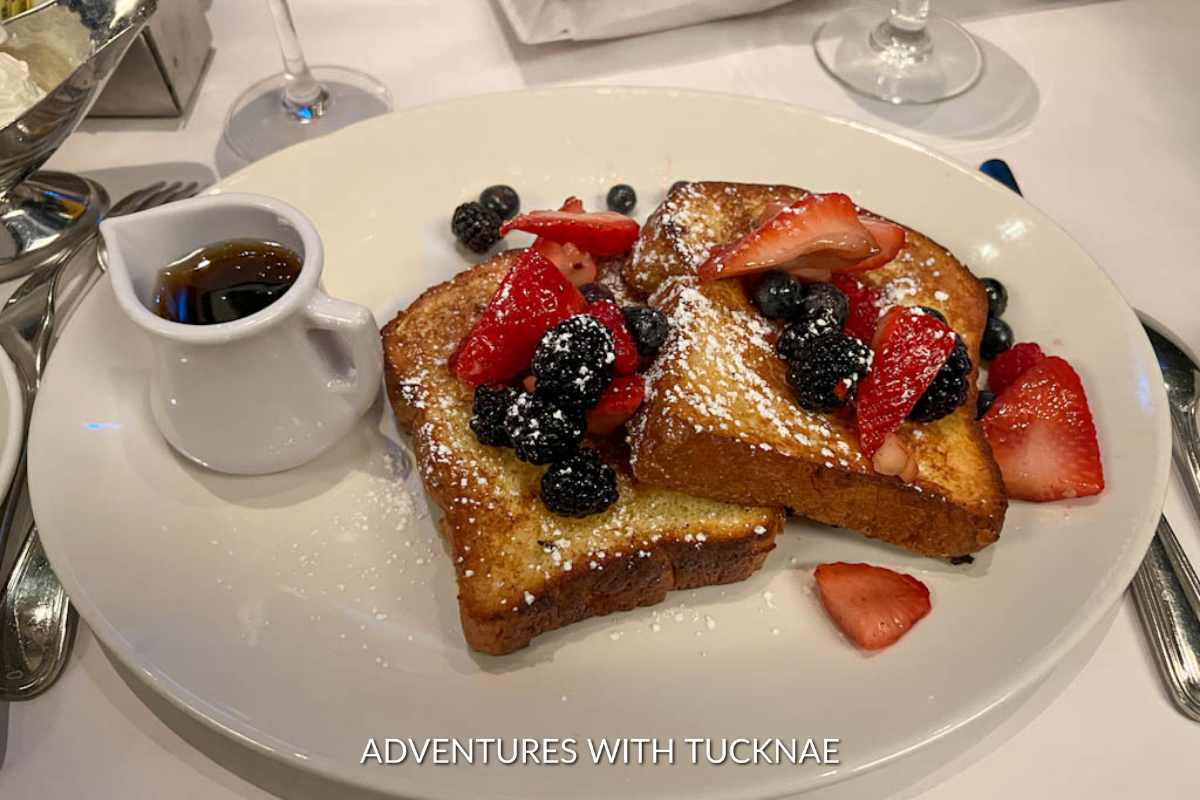 Mon Ami Gabi Mixed Berry French Toast - Restaurants In Las Vegas