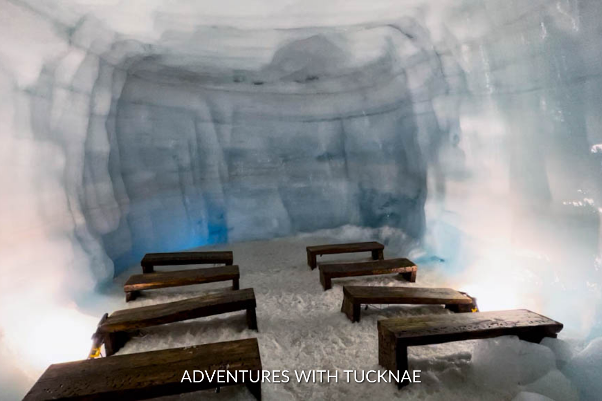 Ice cave chapel in Iceland