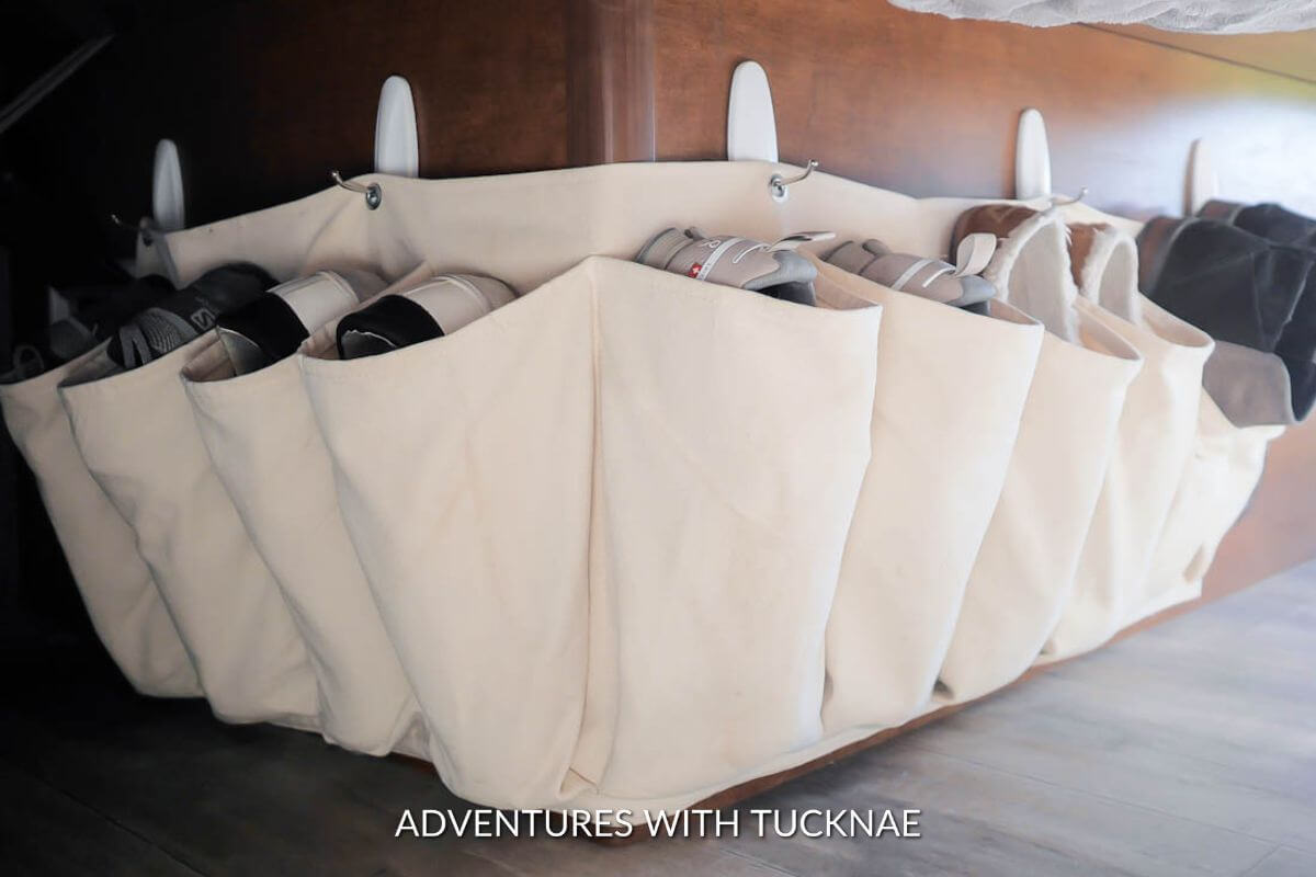 11 Ingenious RV Shoe Storage Ideas + Easy Space Saving Hacks