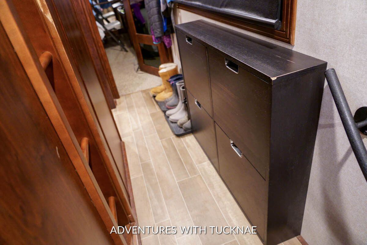 11 Ingenious RV Shoe Storage Ideas + Easy Space Saving Hacks