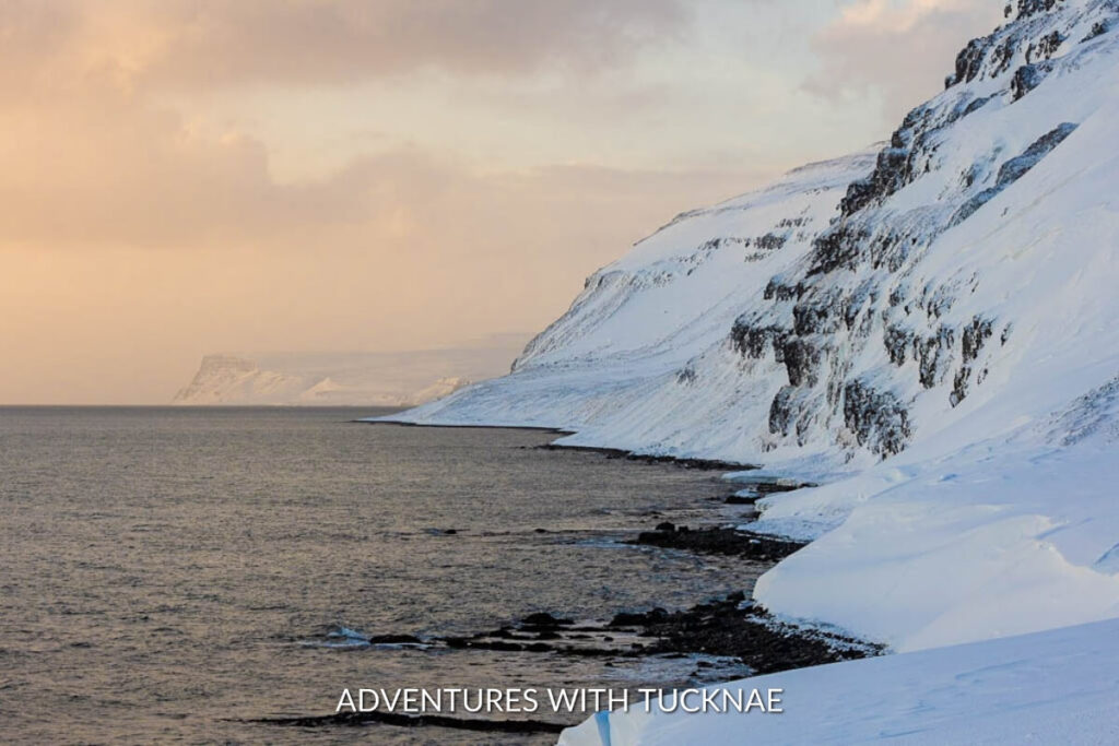 A coastal view of Hornstrandir Nature Preserve in Iceland