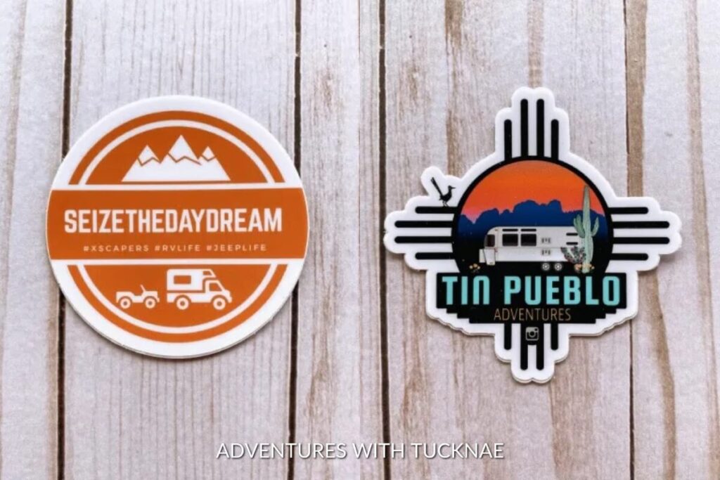 Seize the DayDream & Tin Pueblo Adventures RV Stickers