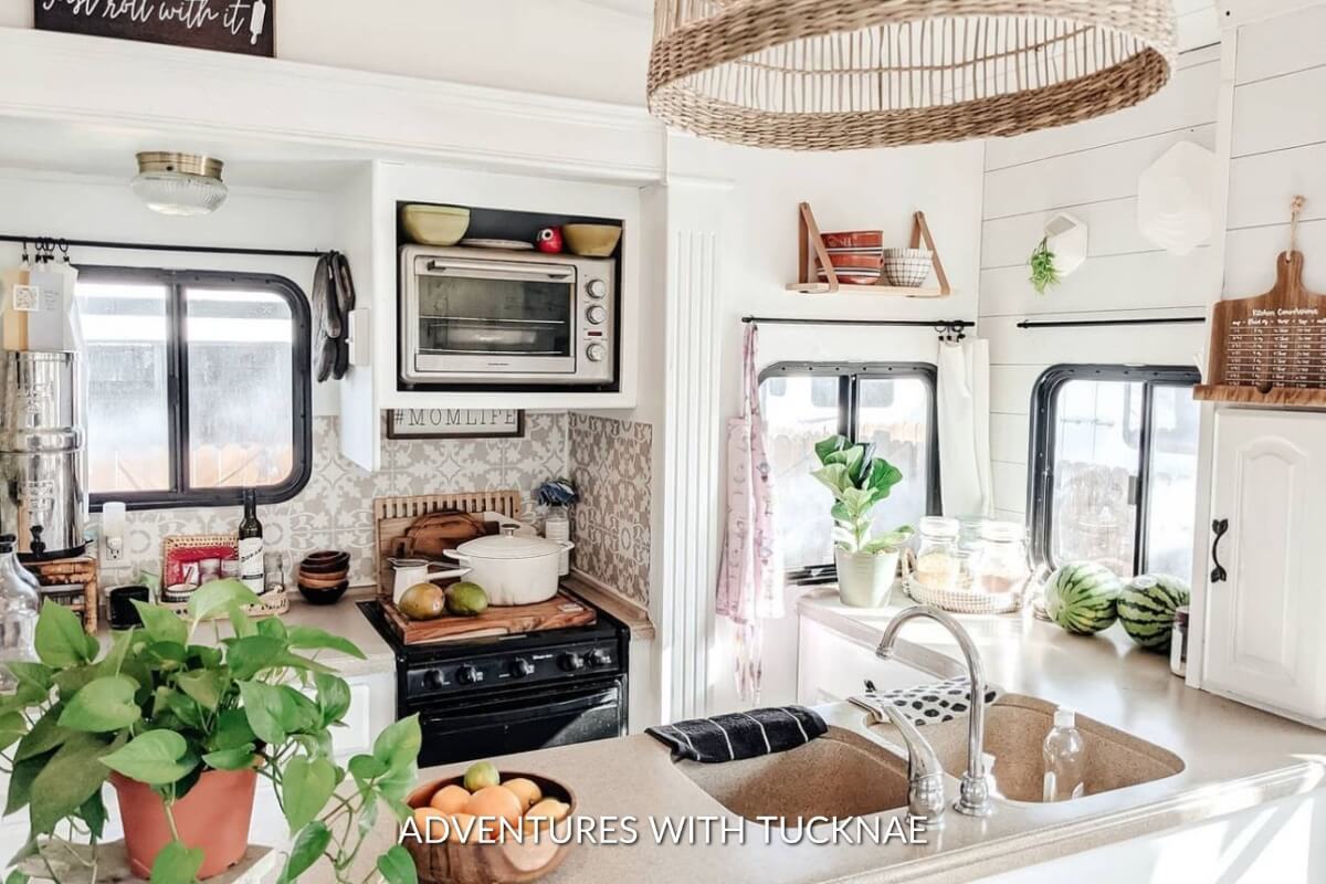 Small Kitchen Organization Ideas from Our RV Kitchen - A Little And A Lot