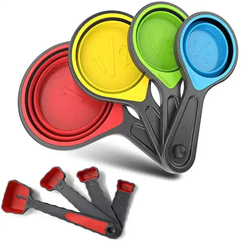Collapsible Silicone Measuring Cups & Spoons