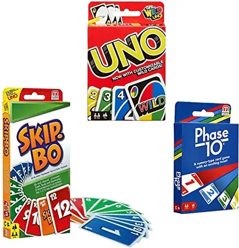 Card Game Set (Skip Bo, Uno & Phase 10)