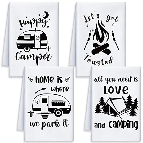 4-Piece Camping Kitchen Towels Set