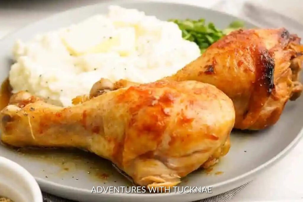 Easy slow cooker chicken drumsticks, a mess-free and delicious crockpot meal for RV camping.