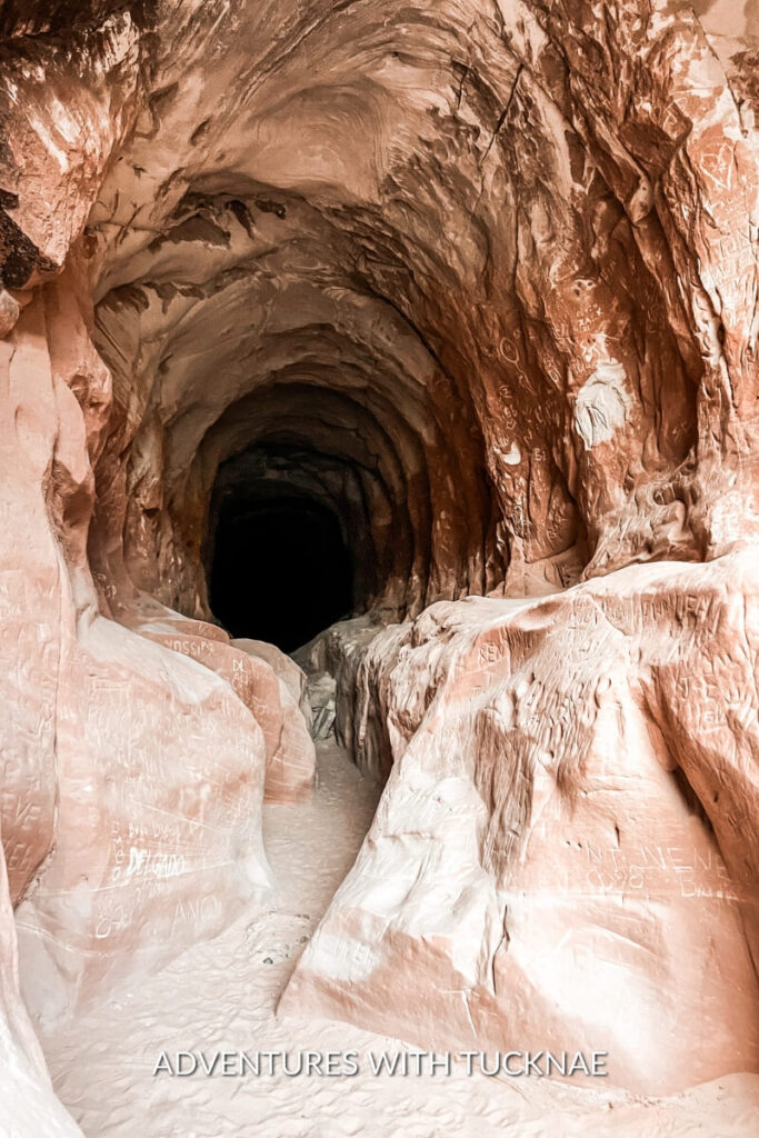 The impressive entryway to Belly of the Dragon near Kanab, Utah.