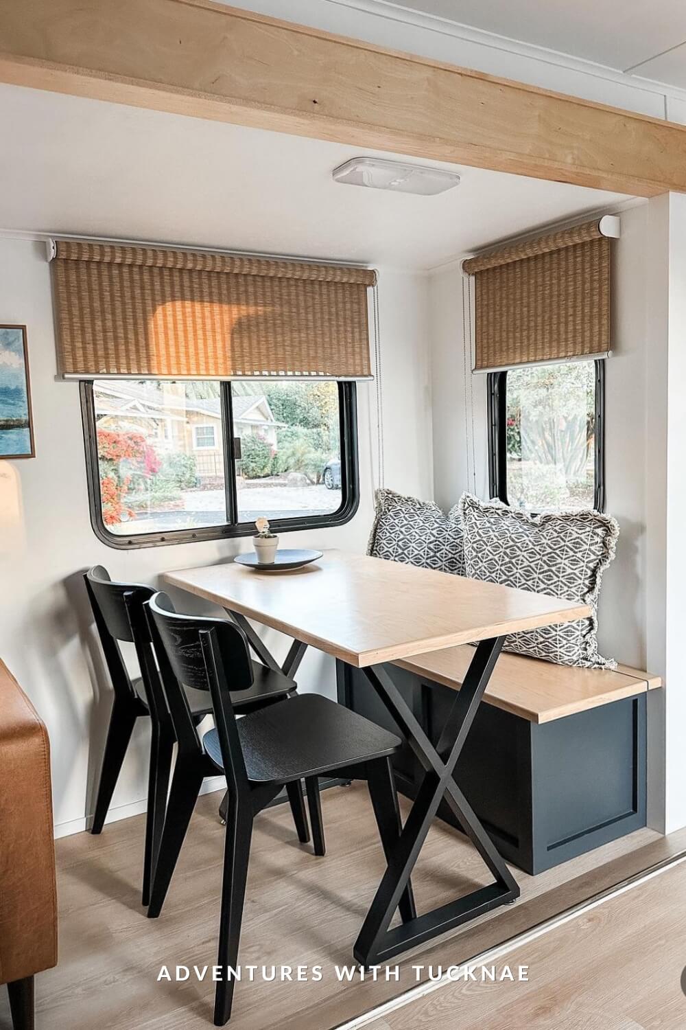 21 Gorgeous RV Table Ideas for Camper Dining Tables