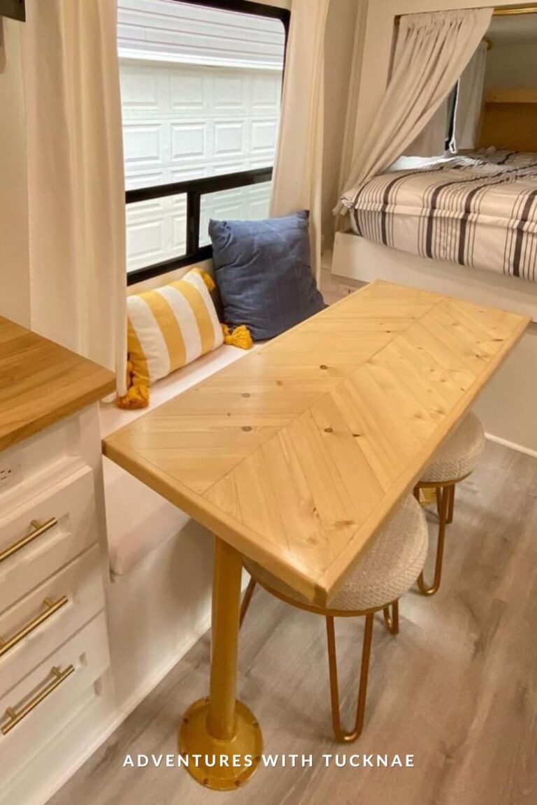 21 Gorgeous RV Table Ideas for Camper Dining Tables